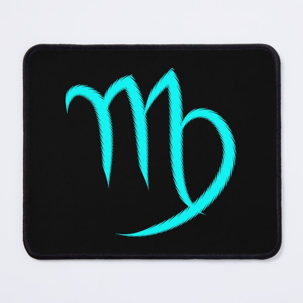 Item preview, Cyan Virgo Maiden Zodiac Symbol Design designed and sold by pattern-archive.