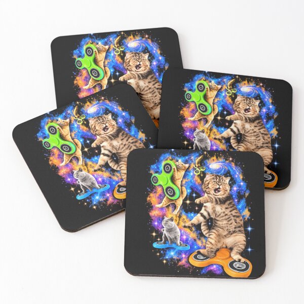 Artikelvorschau, Fidget Spinner Katzen Retro Internet Ästhetik entworfen und verkauft von TrxshWear.