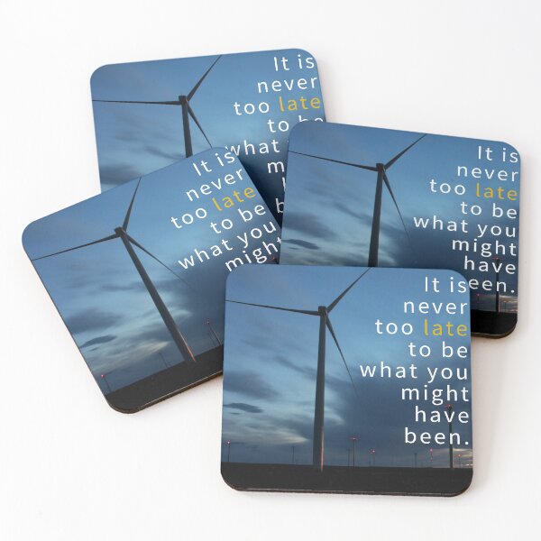 Item preview, Wind Turbine Quotation (George Eliot) designed and sold by Rachel Jeffrey.