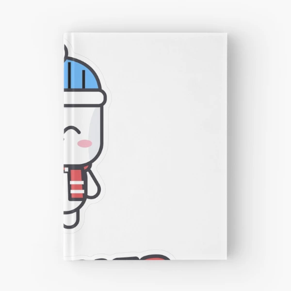 Sweater Weather - Cozy Marshmallow Pip in a Beanie — Spiral Notebook by BiMood