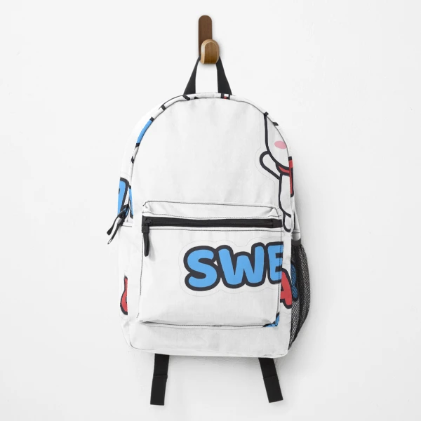 Sweater Weather - Cozy Marshmallow Pip in a Beanie — Backpack by BiMood