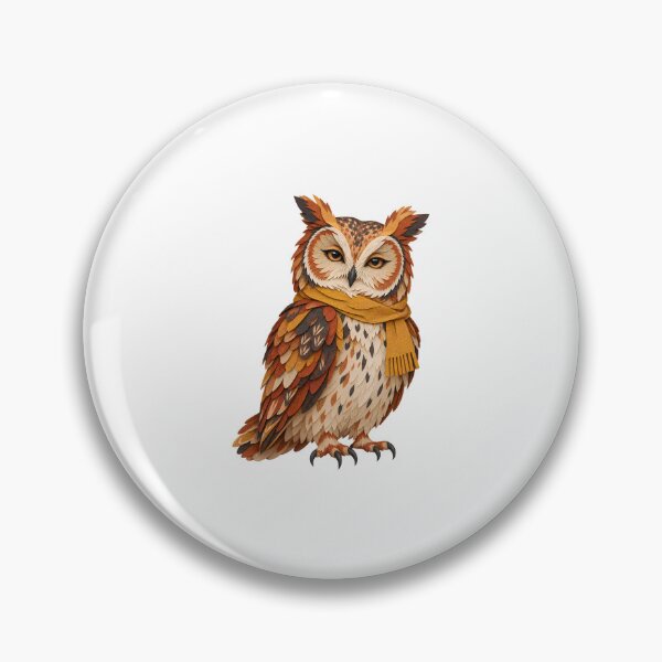 Item preview, Woodland Owl in a Golden Scarf designed and sold by The-Art-of-D.