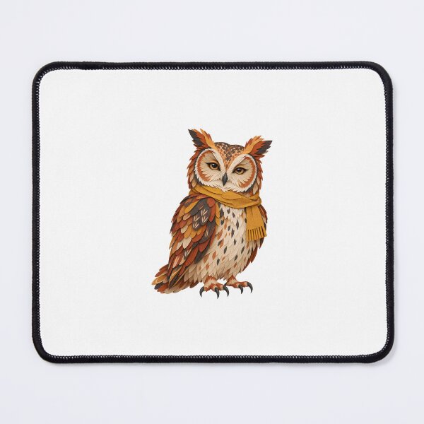 Item preview, Woodland Owl in a Golden Scarf designed and sold by The-Art-of-D.