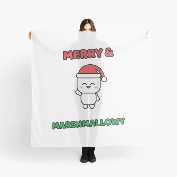Merry and Marshmallowy - Santa Hat Pip Christmas — Scarf by BiMood