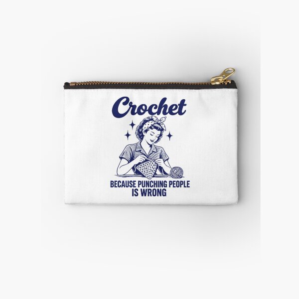 Item preview, Crochet Bandana Yarn Because Punching People is Wrong designed and sold by Miumed.