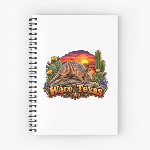 Artikelvorschau, This is a design for Waco, Texas with an Armadillo entworfen und verkauft von RBBeachDesigns.