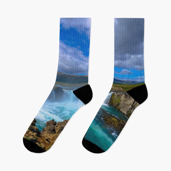 Item preview, Godafoss Waterfall Iceland Turquoise River Landscape designed and sold by Luxxe87.