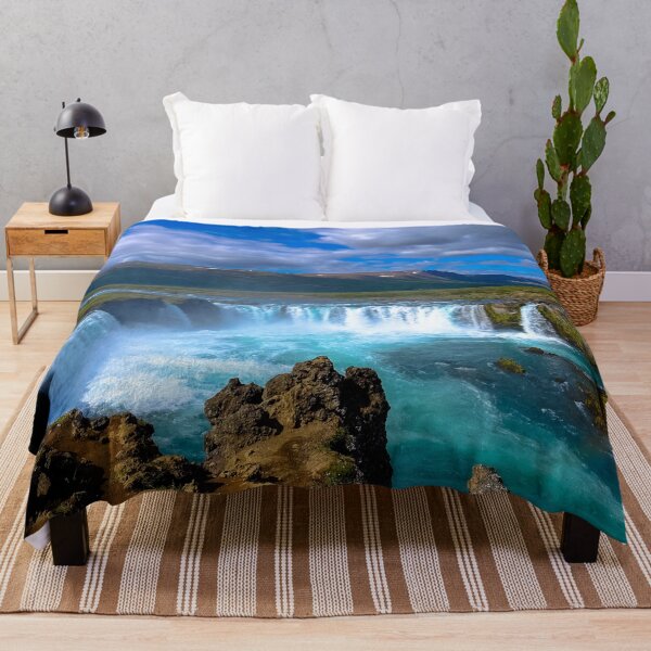 Item preview, Godafoss Waterfall Iceland Turquoise River Landscape designed and sold by Luxxe87.