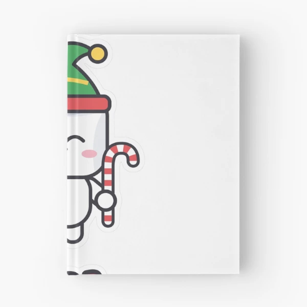 Elf Mode On - Cute Elf Marshmallow Pip Christmas — Spiral Notebook by BiMood