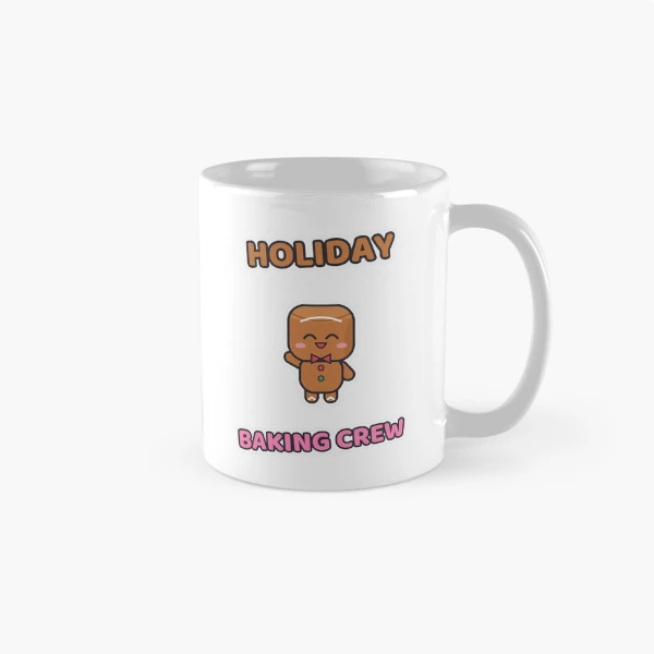Holiday Baking Crew - Gingerbread Marshmallow Pip — Classic Mug by BiMood