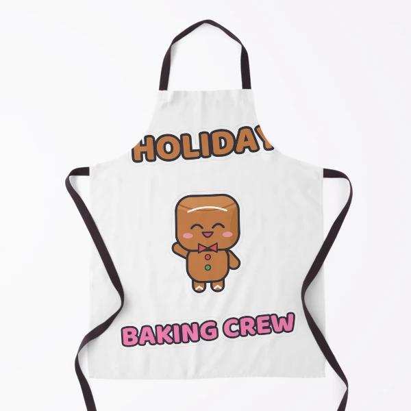 Holiday Baking Crew - Gingerbread Marshmallow Pip — Apron by BiMood