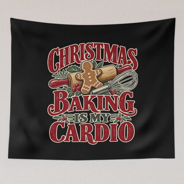 Item preview, Christmas Baking Is My Cardio designed and sold by Good Mood Foundry.