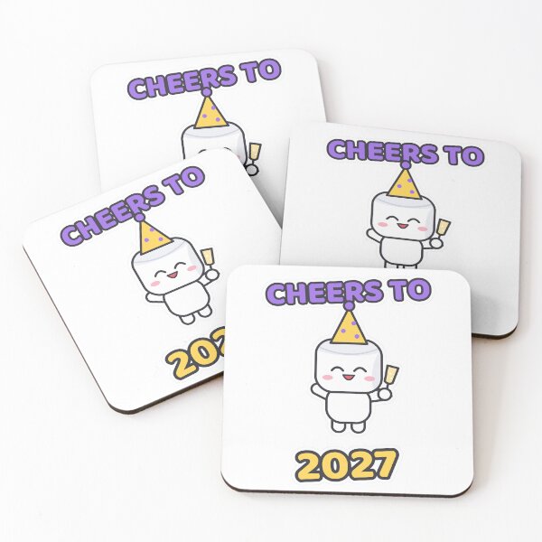 Item preview, Cheers to 2027 - Party Marshmallow Pip New Year designed and sold by BiMood.