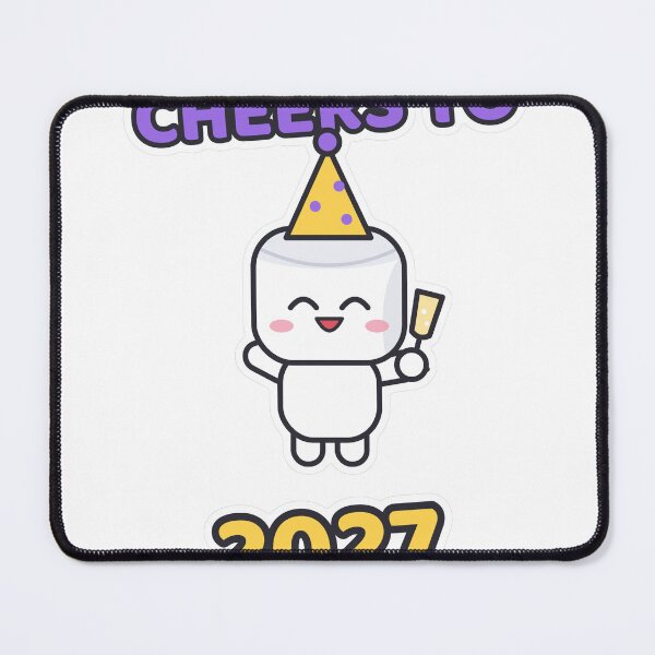 Item preview, Cheers to 2027 - Party Marshmallow Pip New Year designed and sold by BiMood.