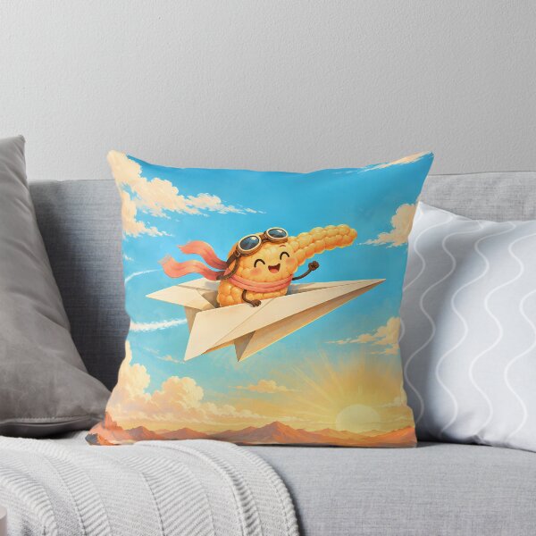 Item preview, Pancreas Pilot in a Paper Airplane – Whimsical Anatomy Art designed and sold by Jaani-T.