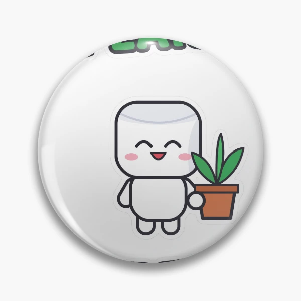 Plant Parent - Cute Marshmallow Pip with a Plant — Pin by BiMood
