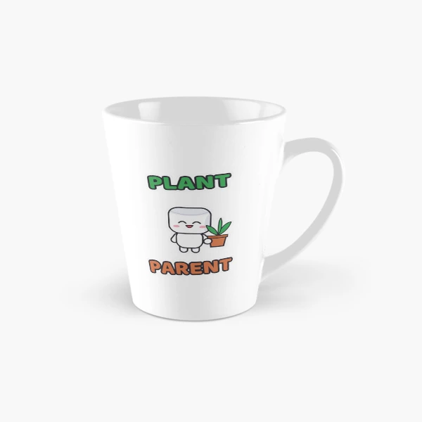 Plant Parent - Cute Marshmallow Pip with a Plant — Classic Mug by BiMood