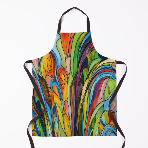 Item preview, Rainbow Abstract Flower Fountain designed and sold by O'clock Vibes.