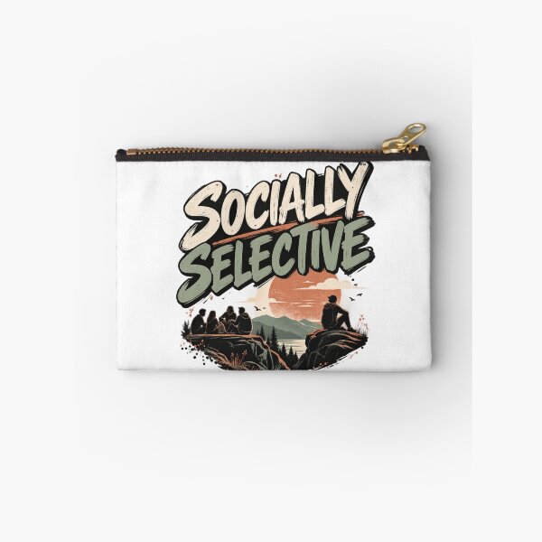 Item preview, Socially Selective Minimalist Personality Quote Design designed and sold by okay 2 look .