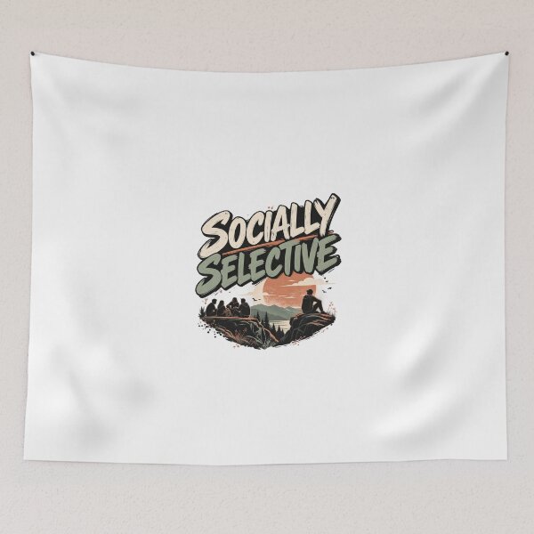 Item preview, Socially Selective Minimalist Personality Quote Design designed and sold by okay 2 look .