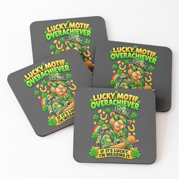 Item preview, Lucky Motif Overachiever St Patrick's Day Camel Design – Funny Irish St. Patrick's Day Graphic T-Shirt designed and sold by Camel & Quirk.