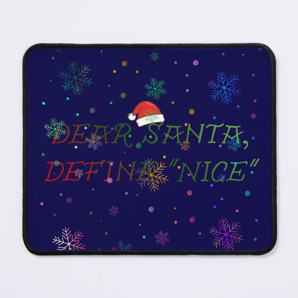 Item preview, Dear Santa Define Nice Funny Christmas Quote Snowflakes designed and sold by SolutionsArt.