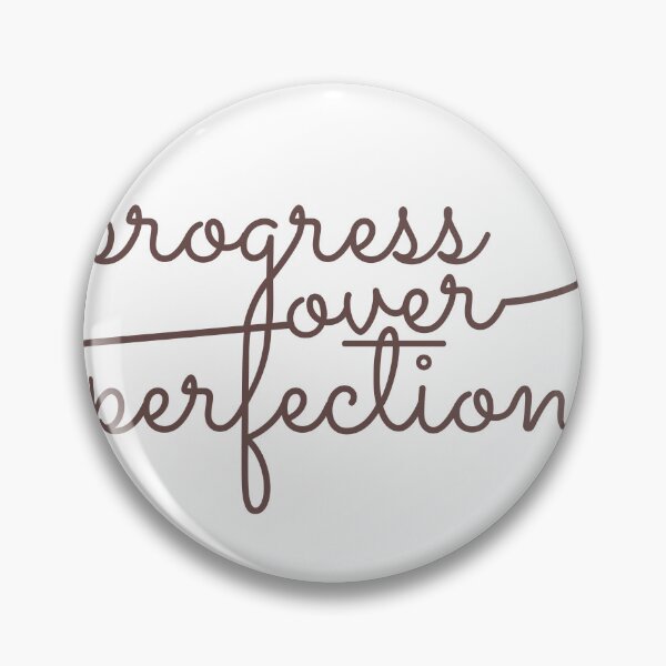 Item preview, Progress Over Perfection Motivational Quote Minimalist Typography designed and sold by kuboyashi.