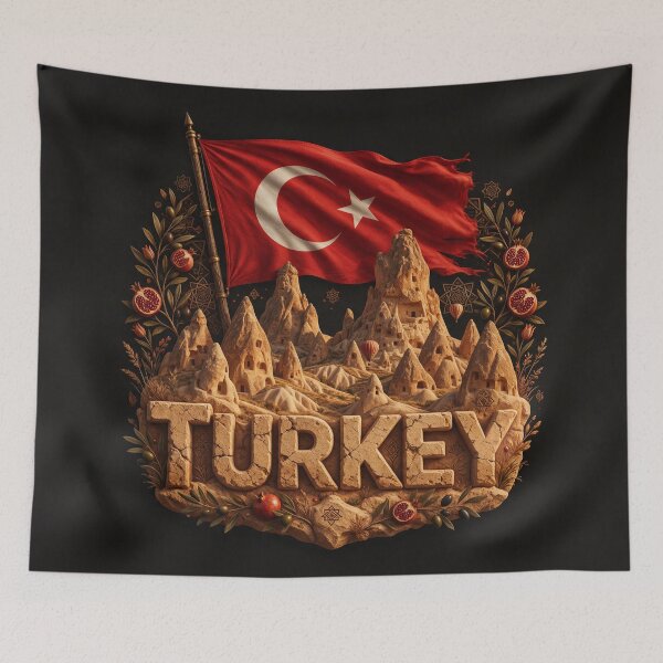 Item preview, Turkey Heritage – Cappadocia & Anatolia Emblem designed and sold by FlagX.