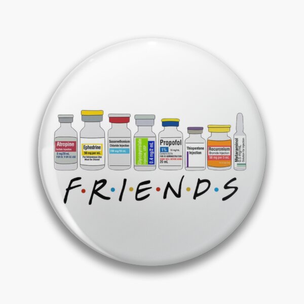 Item preview, Anesthesia Friends Parody Design designed and sold by AandBCollective.
