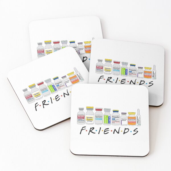 Item preview, Anesthesia Friends Parody Design designed and sold by AandBCollective.