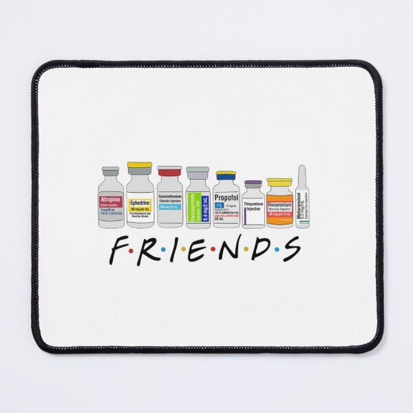 Item preview, Anesthesia Friends Parody Design designed and sold by AandBCollective.