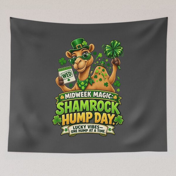 Item preview, Midweek Magic Shamrock Hump Day Camel Design – Funny Irish St. Patrick's Day Graphic T-Shirt designed and sold by Camel & Quirk.