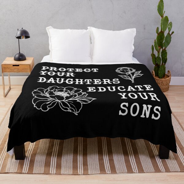 Item preview, Protect Your Daughters No Educate Your Sons Floral Feminist designed and sold by studiopekepeke.