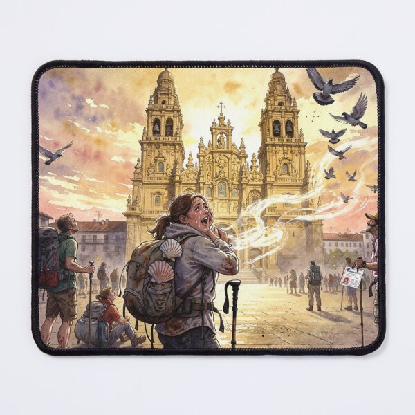 Item preview, Saint James of Compostela, arrival of the pilgrims designed and sold by jefboutique6150.