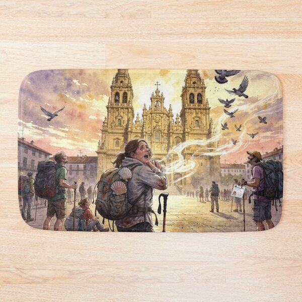 Item preview, Saint James of Compostela, arrival of the pilgrims designed and sold by jefboutique6150.
