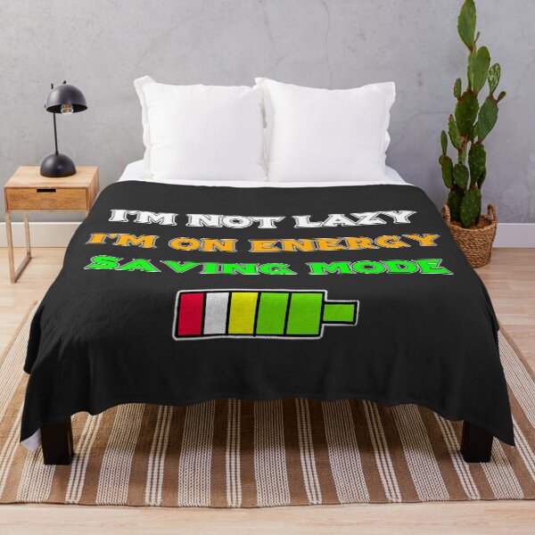 Item preview, Im Not Lazy Im On Energy Saving Mode Funny Quote designed and sold by Shopovibe.