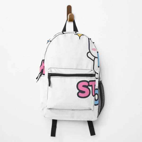 Stay Soft - Cute Happy Marshmallow Pip — Backpack by BiMood