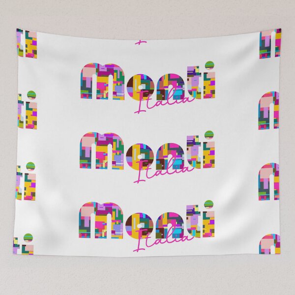 Item preview, Monti, Sardegna, Italy, Italia, colorful typography design for travellers designed and sold by Wanderful-roads.