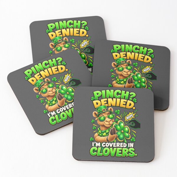 Aperçu de l'œuvre Pincement refusé, je suis couvert de trèfles pour la Saint-Patrick – T-shirt graphique irlandais humoristique pour la Saint-Patrick créée et vendue par Camel & Quirk.
