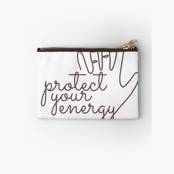 Item preview, Protect Your Energy Minimalist Hand Line Art Positive Vibes designed and sold by kuboyashi.