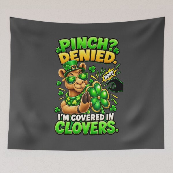 Item preview, Pinch Denied I'm Covered in Clovers St Patrick's Day – Funny Irish St. Patrick's Day Graphic T-Shirt designed and sold by Camel & Quirk.