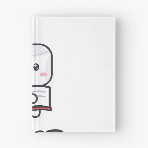 Book Club - Cute Marshmallow Pip Reading a Book — Spiral Notebook by BiMood