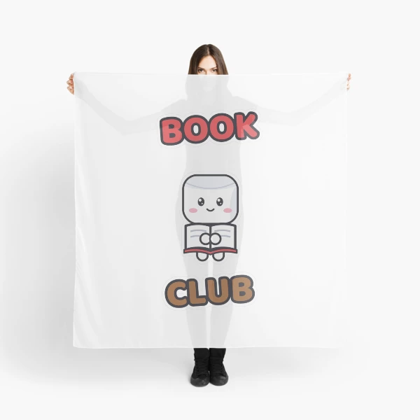 Book Club - Cute Marshmallow Pip Reading a Book — Scarf by BiMood