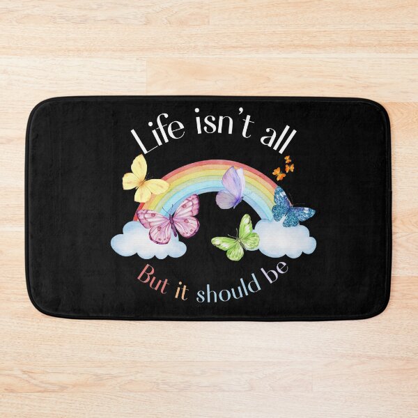 Item preview, Rainbows and Butterflies Happy Positive Vibes – Inspiring Rainbow & Butterfly designed and sold by SunandShade.