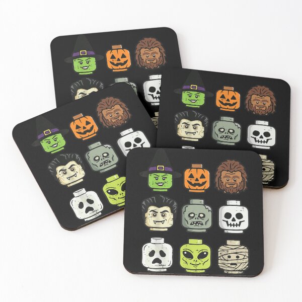 Item preview, Halloween Building Blocks Head Cute Bricks Costume Boys designed and sold by studiopekepeke.