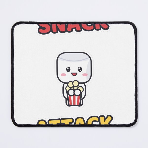 Item preview, Snack Attack - Cute Marshmallow Pip with Popcorn designed and sold by BiMood.