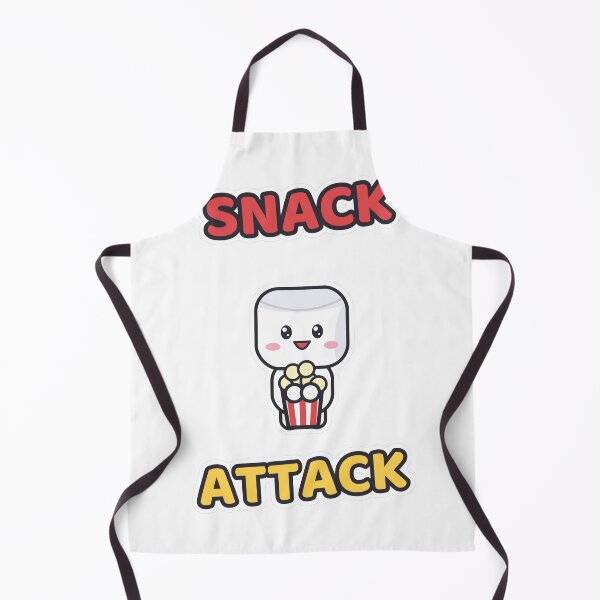 Item preview, Snack Attack - Cute Marshmallow Pip with Popcorn designed and sold by BiMood.