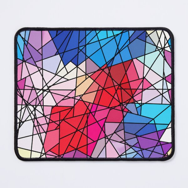 Aperçu de l'œuvre Prism Mosaic – Colorful Stained Glass Style Geometry créée et vendue par symbolic Tees.