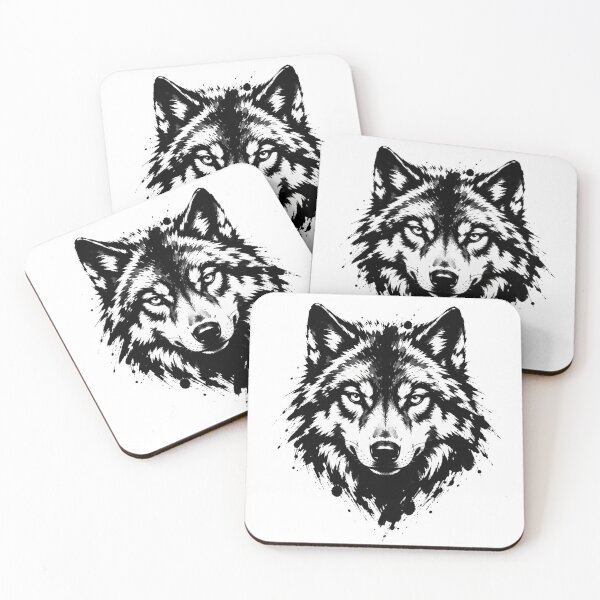Item preview, Wild Ink Wolf Portrait designed and sold by gkhanco.