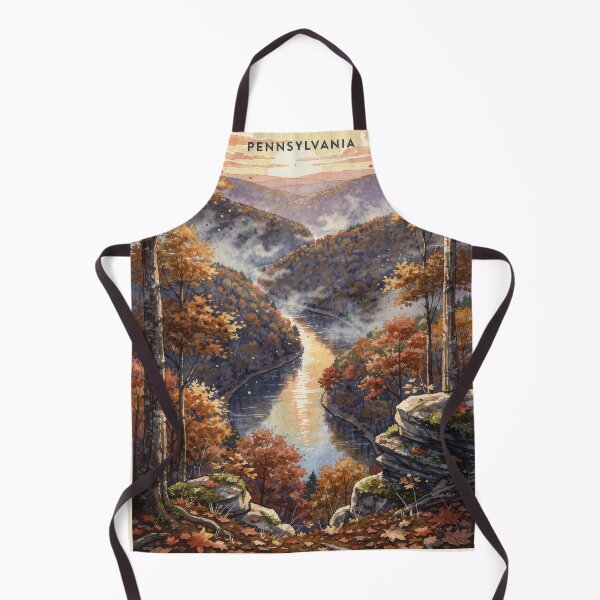 Item preview, Allegheny National Forest Pennsylvania Vintage Watercolor Travel designed and sold by Teelogic.